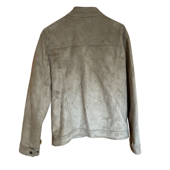 Suede Leather Bomber Jacket GA Milano Made in Italy Men’s Large - Picture 5 of 16